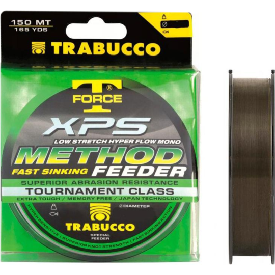 Леска монофильная «Trabucco» T-Force XPS Method Feeder, 053-96-250, 150 м, 0.25 мм