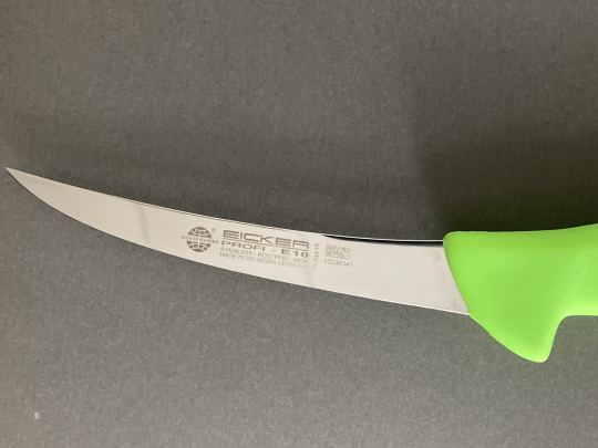 Профессиональный обвалочный нож для мяса 15 см зеленая ручка EICKER PROFI арт. 533.