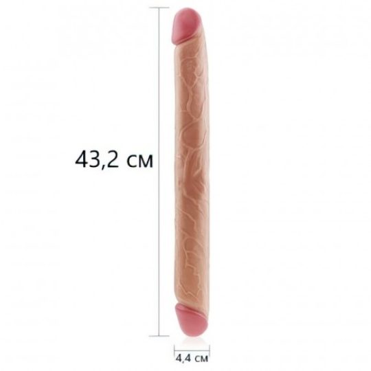 Двойной фаллоимитатор Realistic Slim Ultra Double Dildo