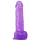 Фаллос на присоске Jelly Studs Crystal Dildo Large фиолетовый 20 см