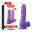 Картинка товара Фиолетовый фаллос Jelly Studs Crystal Dildo Medium 18 см