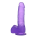 Фиолетовый фаллос Jelly Studs Crystal Dildo Medium 18 см