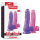 Фиолетовый фаллос Jelly Studs Crystal Dildo Medium 18 см