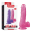 Картинка товара Розовый фаллос Jelly Studs Crystal Dildo Medium 18 см