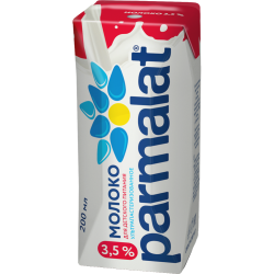 Молоко «Parmalat» уль­тра­па­сте­ри­зо­ван­ное, 3.5%, 0.2 л