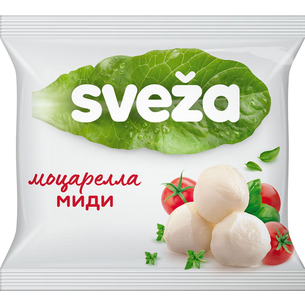 Сыр мягкий «SVEZA» Моцарелла миди, 45%, 300 г #0