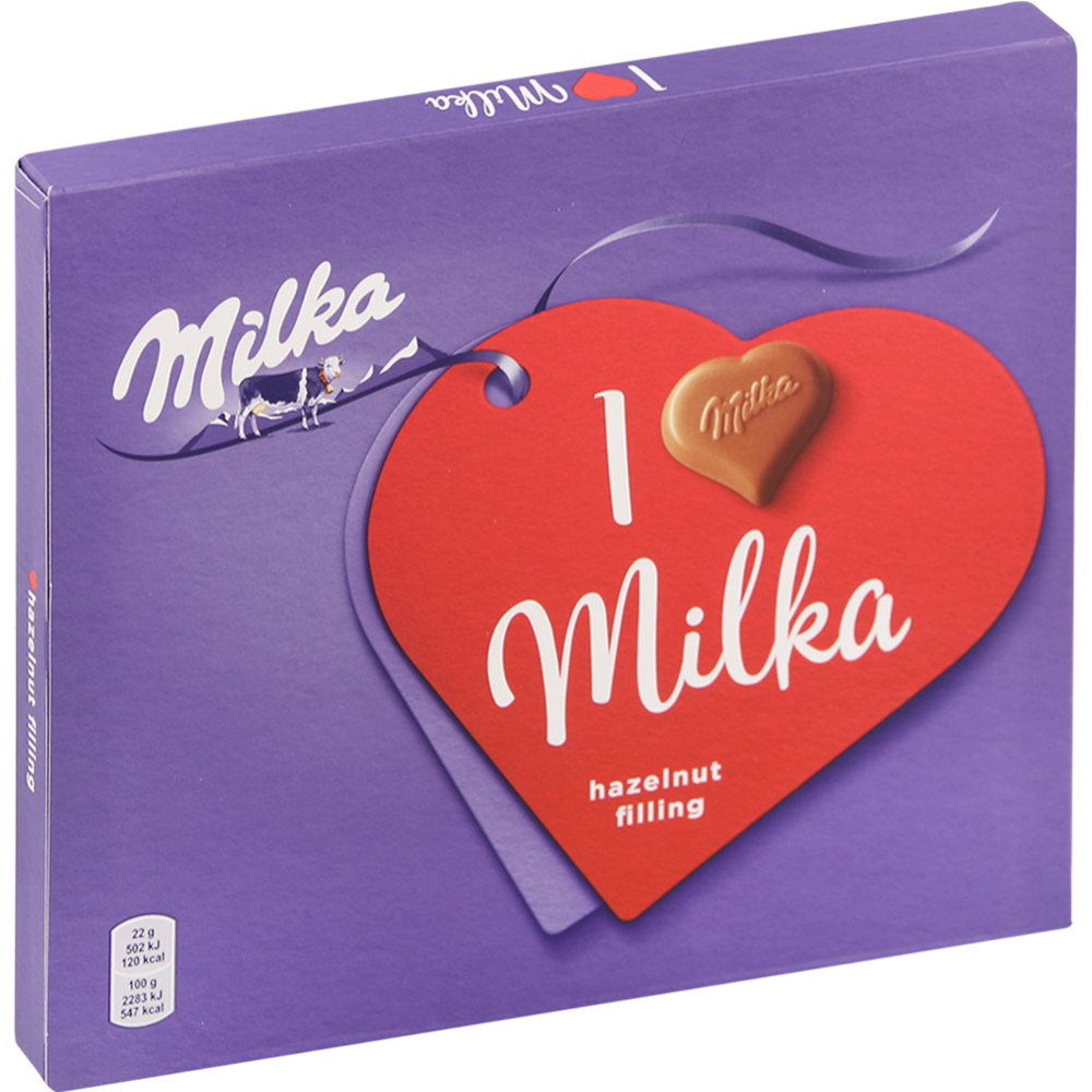 Конфеты шоколадные «Milka» с ореховой начинкой, 110 г