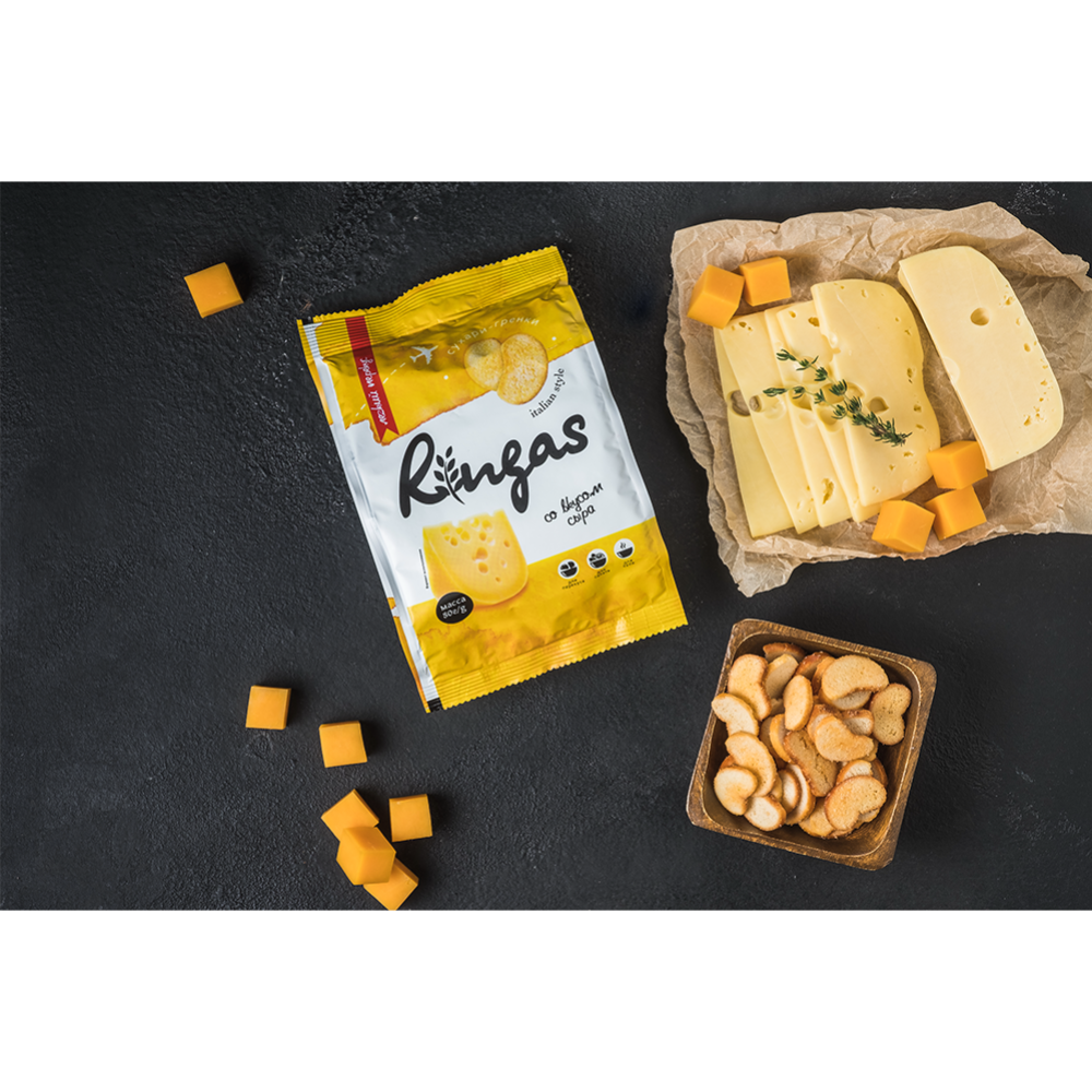 Сухари-гренки «Ringas» со вкусом сыра, 80 г #2
