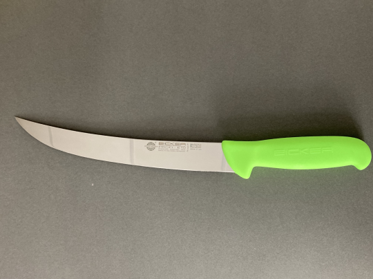 Профессиональный жиловочный нож для мяса 26 см зеленая ручка EICKER PROFI арт. 540.
