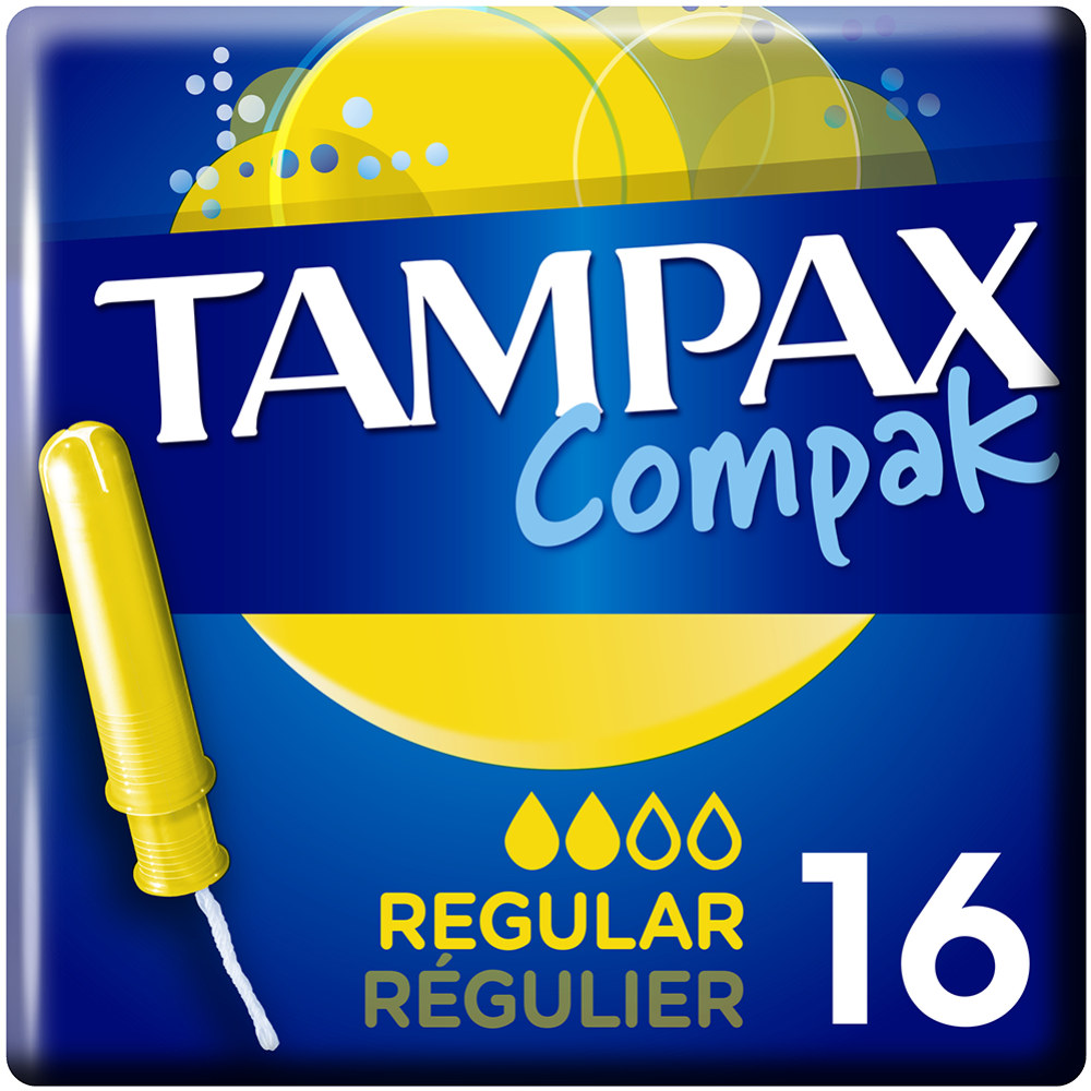 Жен­ские ги­ги­е­ни­че­ские там­по­ны «Tampax Compak Regular» 16 шт