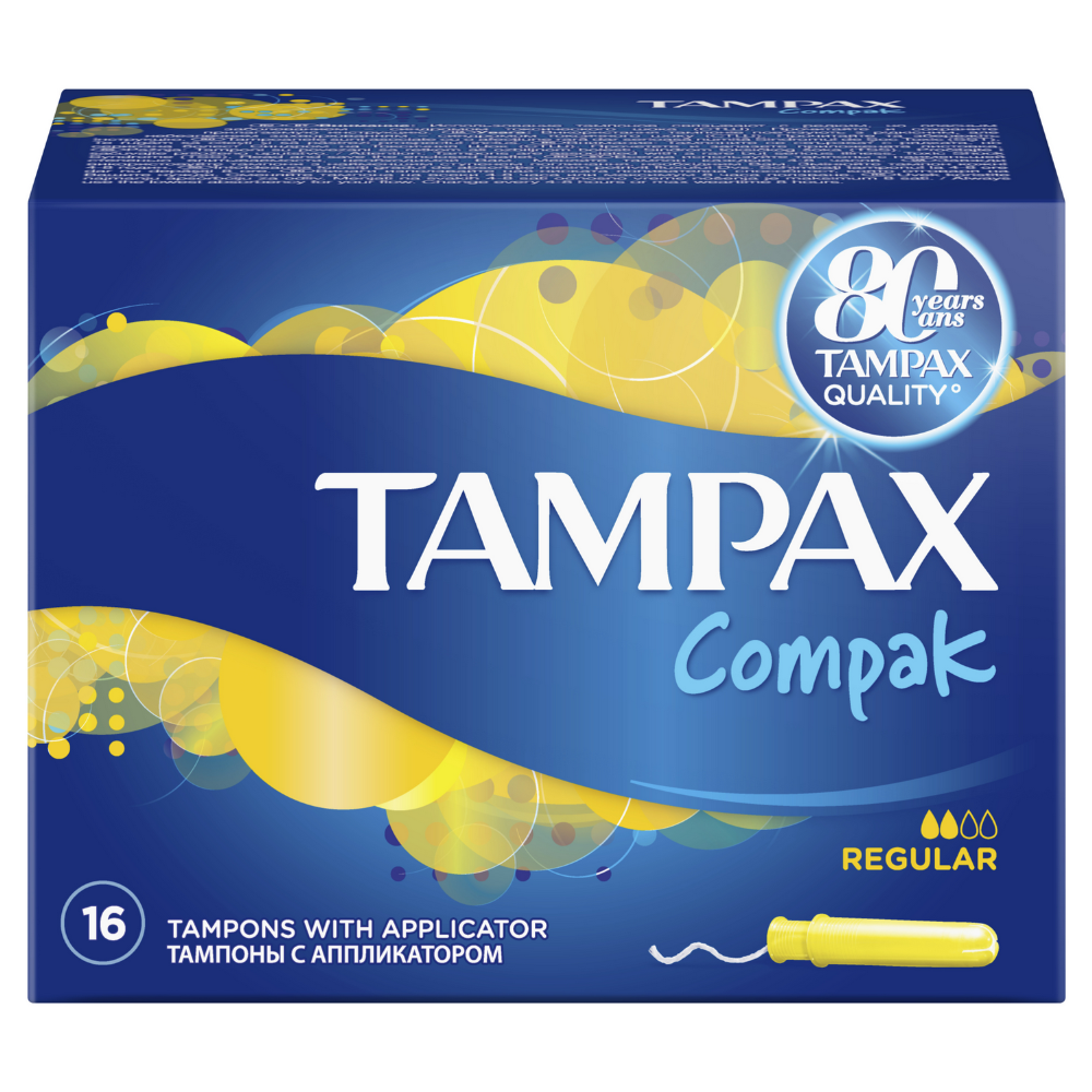 Женские гигиенические тампоны «Tampax Compak Regular» 16 шт #1