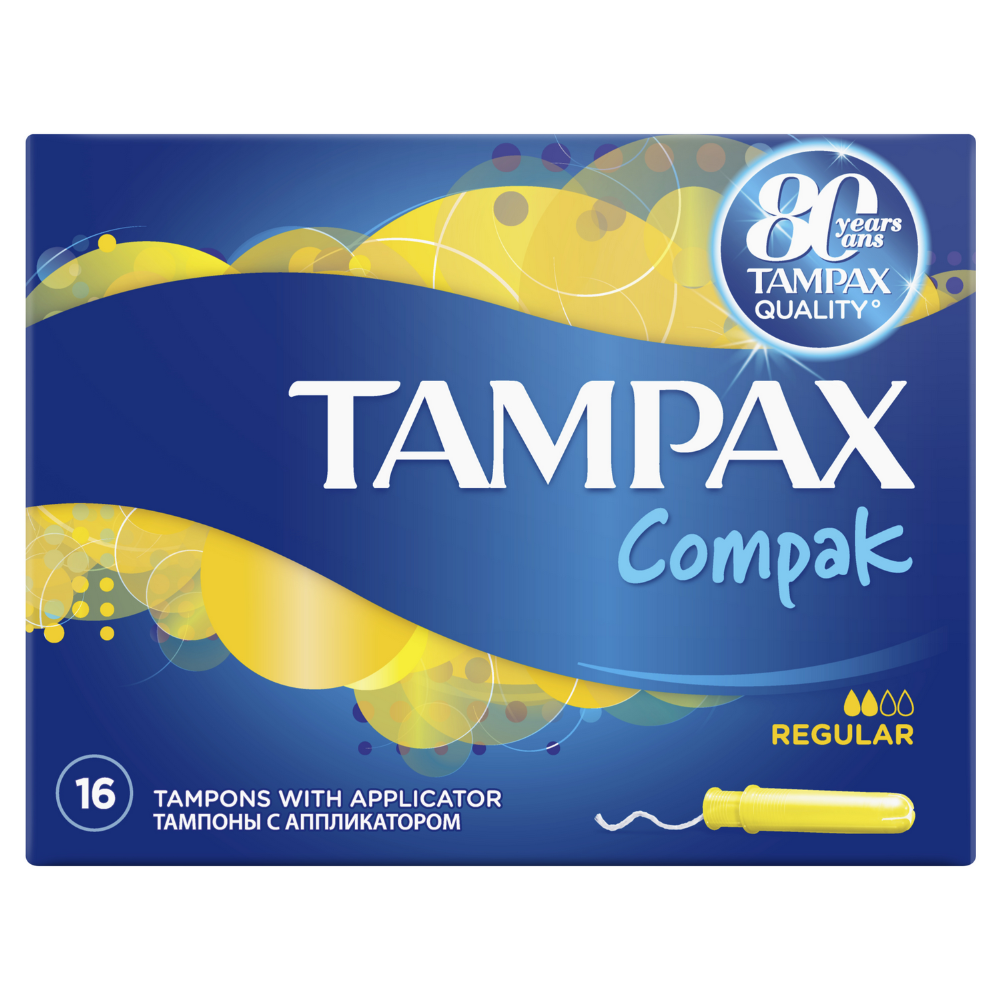Женские гигиенические тампоны «Tampax Compak Regular» 16 шт #14