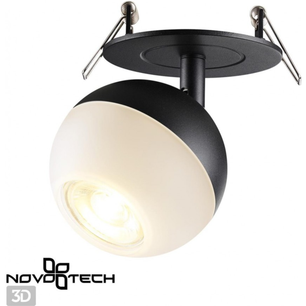 Светильник встраиваемый «Novotech» Garn, Spot NT22 232, 370817, черный