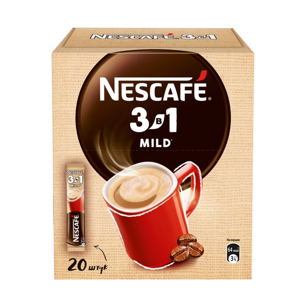 Уп. Кофейный напиток растворимый «Nesсafe» 3 в 1 мягкий, 20х14.5 г #2