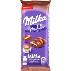 Шоколад пористый «Milka» Bubbles, молочный, Cappuccino, 97 г