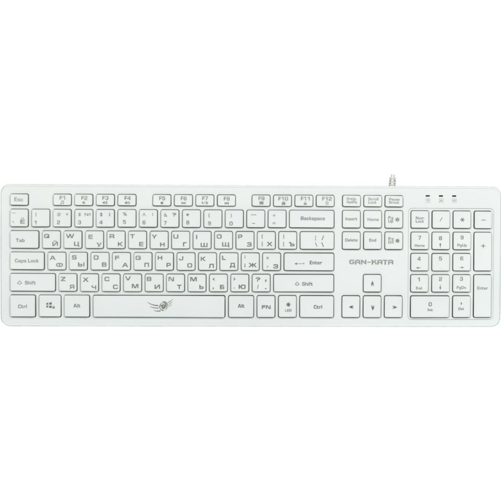 Клавиатура + мышь «Dialog» Gan-Kata, KMGK-1707U White