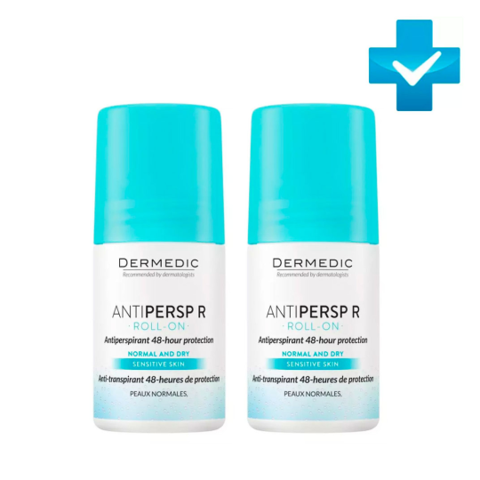 Dermedic ANTIPERSP R ROLL-ON НАБОР 1+1 роликовый дезодорант-антиперспирант, 60мл