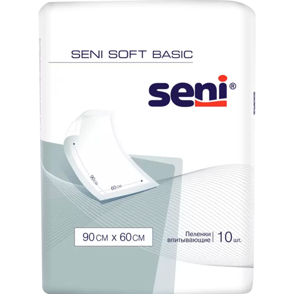 Пеленки впитывающие одноразовые «Seni» Soft Basic, 90х60 см, 10 шт #0