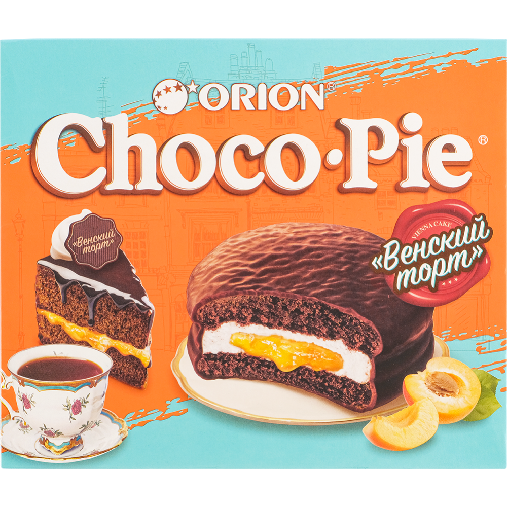 Мучное кондитерское изделие в глазури «Choco Pie» Венский пирог, 12х30 г