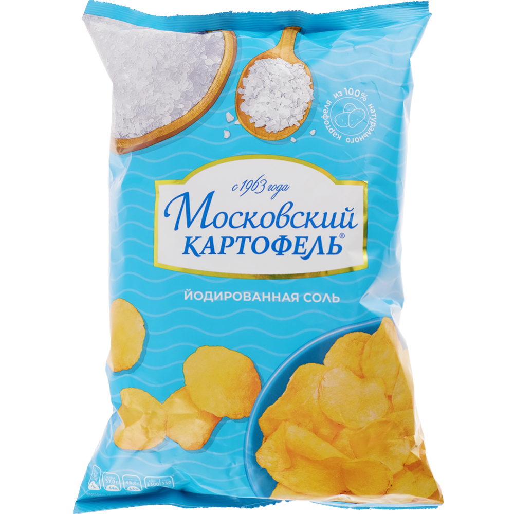 Чипсы «Московский Картофель» с йодированной солью, 130 г #0