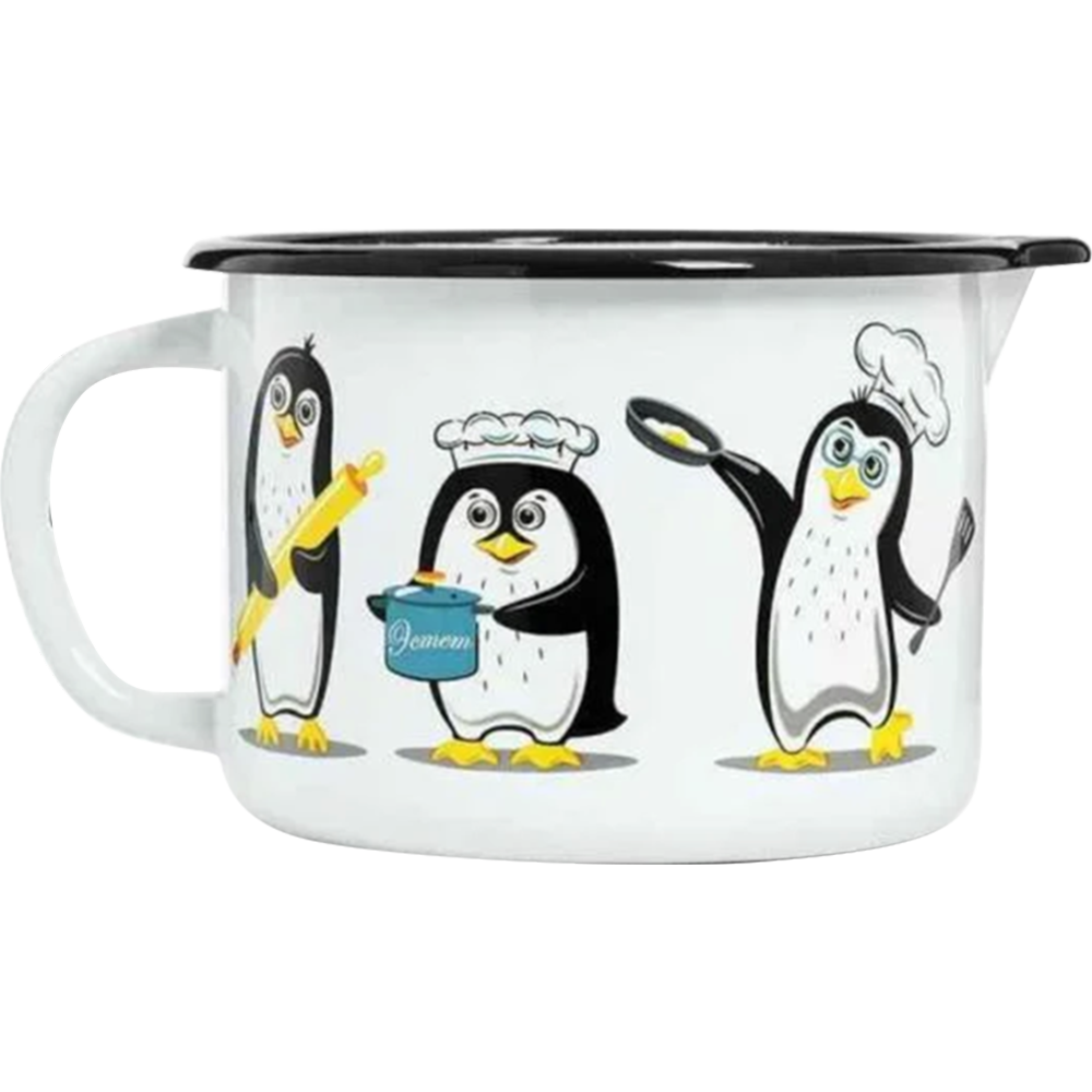 Кружка «Эстет» Пингвины, со сливным носиком, 1 л