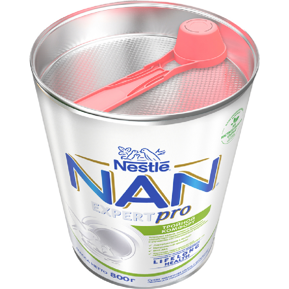 Смесь молочная сухая «Nestle» NAN, Тройной комфорт, с рождения, 800 г #3