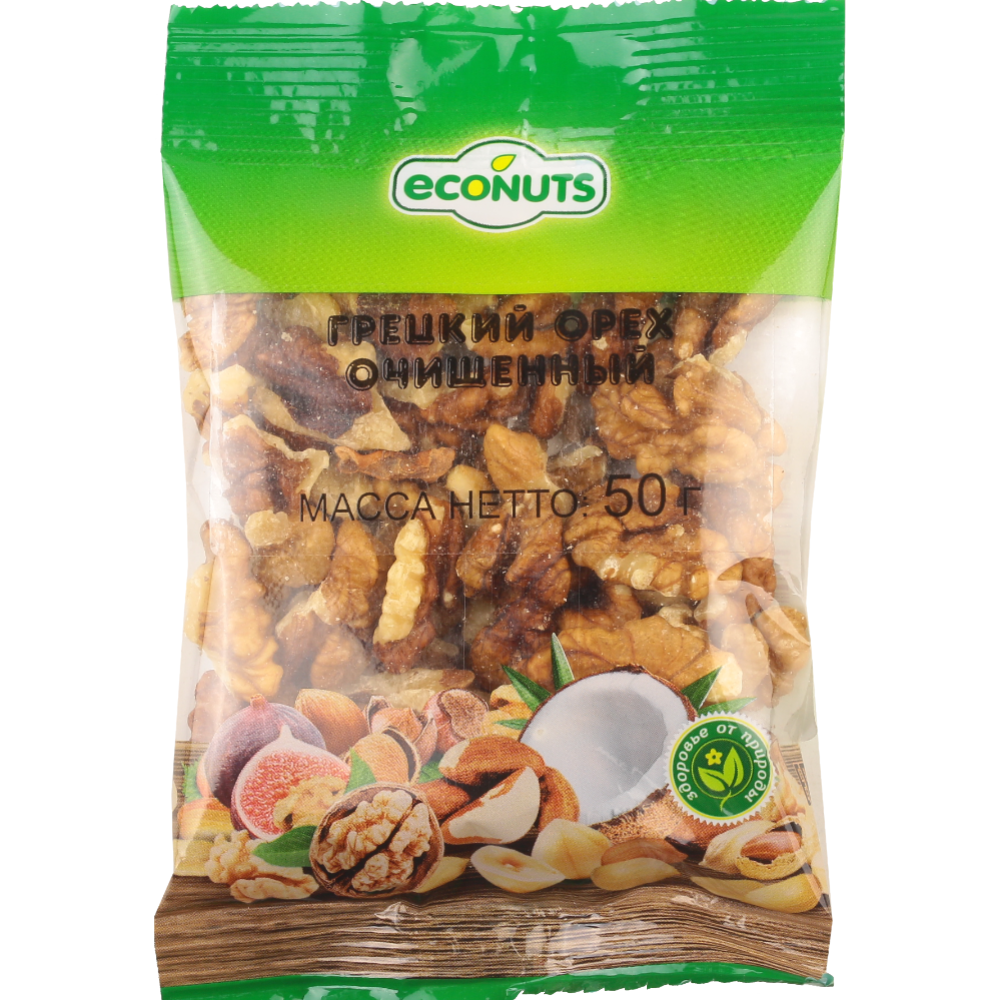 Грецкий орех «Econuts» очищенный, 50 г #0