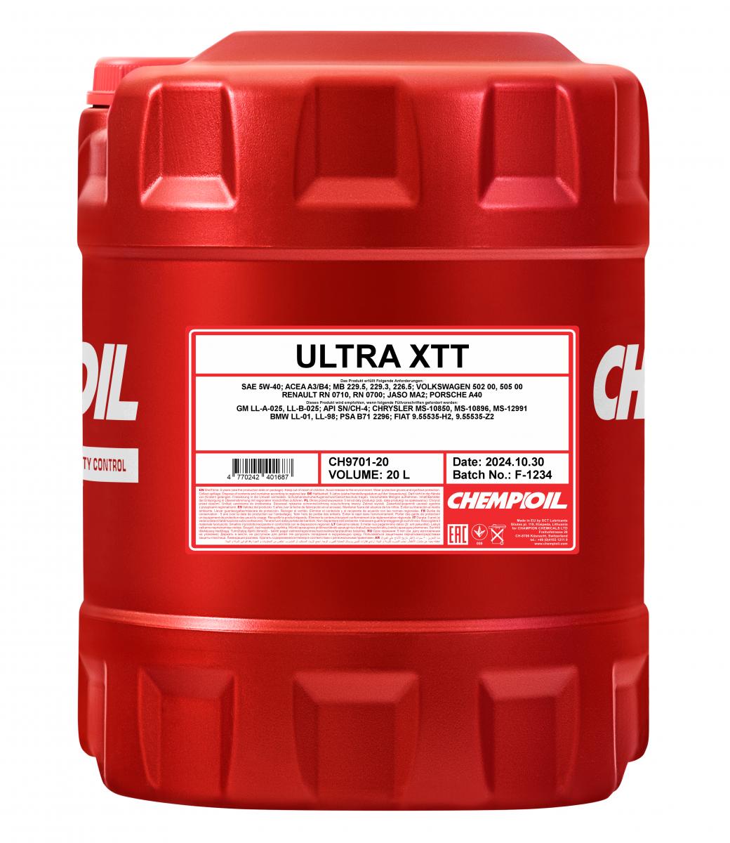 Моторное масло Chempioil Ultra XTT 5W-40 20л