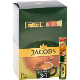 Уп. Напиток кофейный «Jacobs» 3в1 со вкусом карамели, 24х15 г