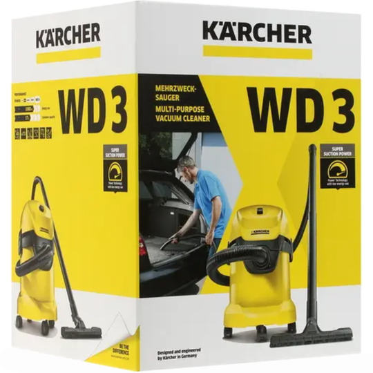 Профессиональный пылесос «Karcher» WD 3, 1.629-821.0