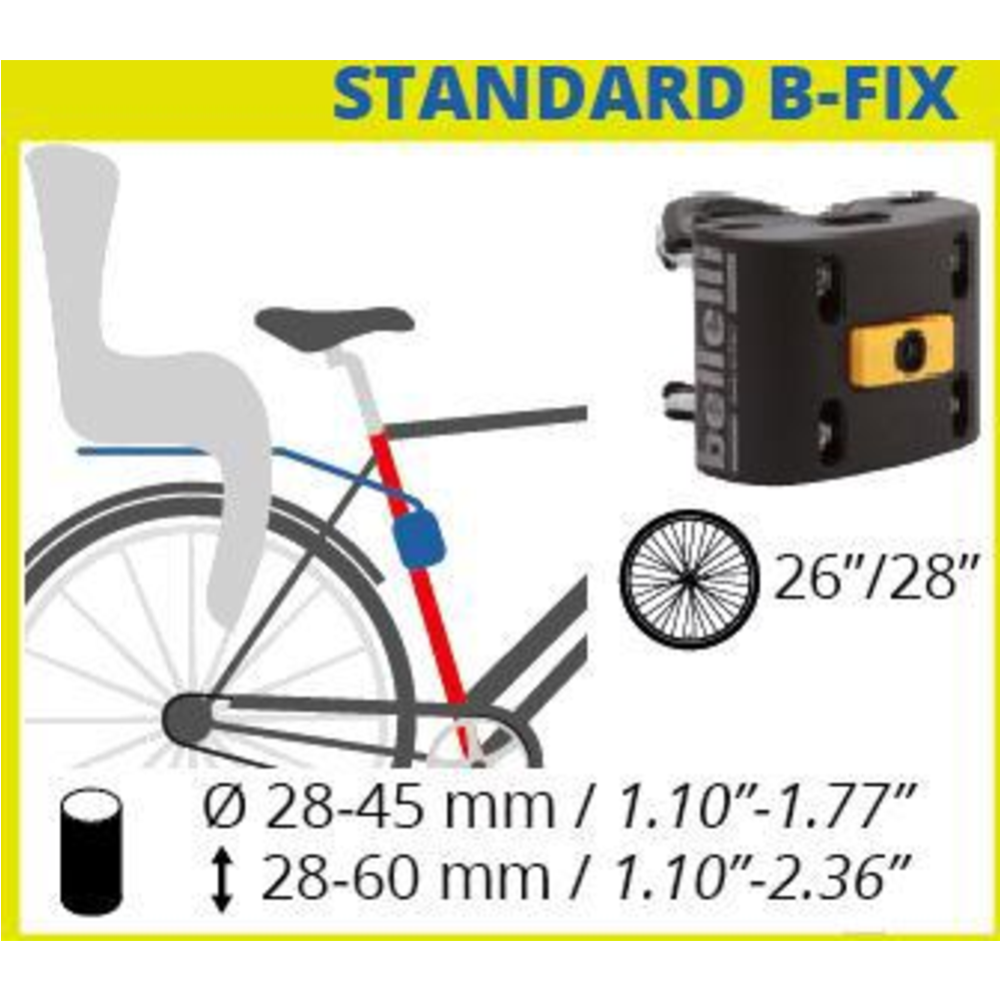 Детское велокресло «Bellelli» Mr Fox Standard B-Fix, Silver, 01FXSB0007