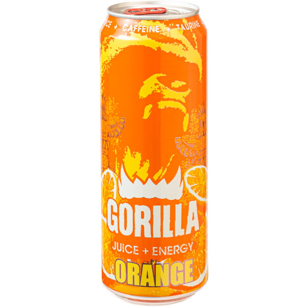 Напиток энергетический «Gorilla» с соком апельсина, 0.45 л #0