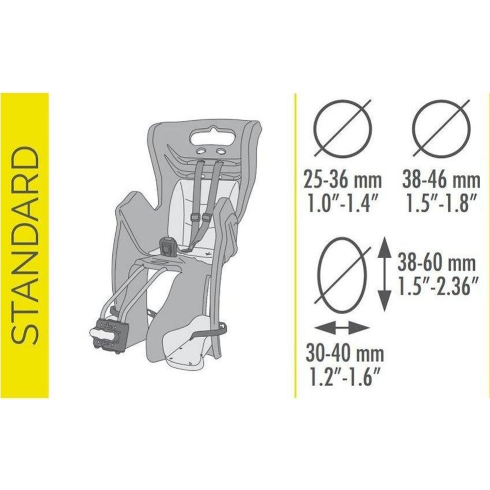 Детское велокресло «Bellelli» Mr Fox Standard B-Fix, Hi-Viz, 01FXSB0027