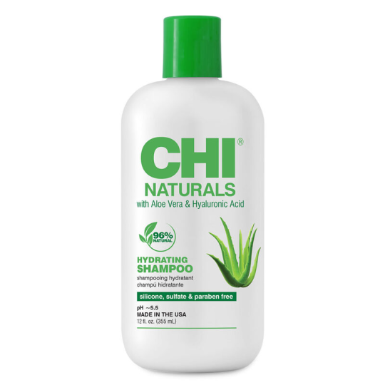 CHI NATURALS with ALOE VERA Hydrating Shampoo Увлажняющий шампунь для волос 355мл