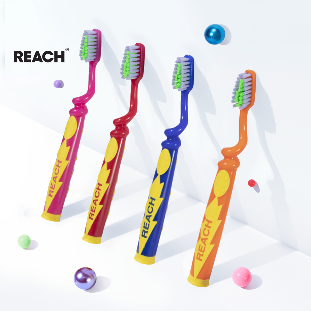 Зубная щетка детская «Reach» Wonder Grip, 6-12 лет