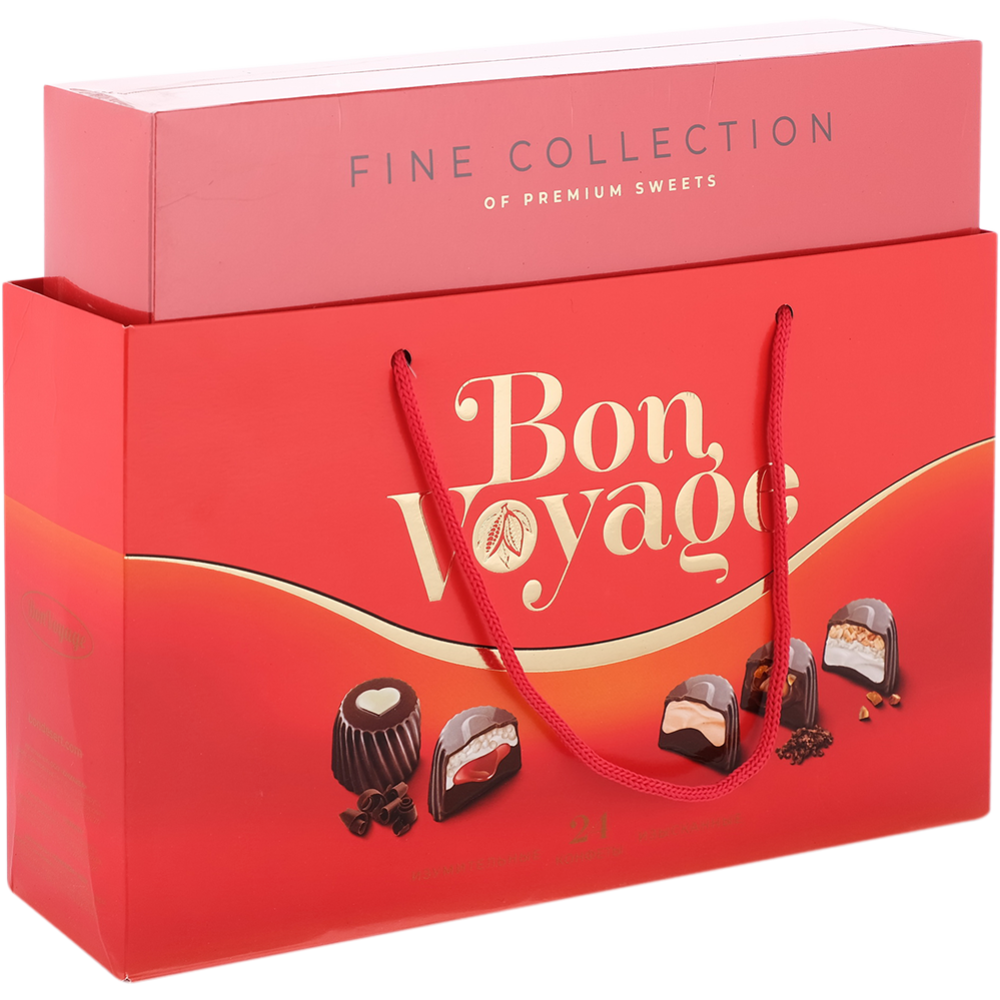 Набор конфет«Bon Voyage» Premium, красный, 370 г #0