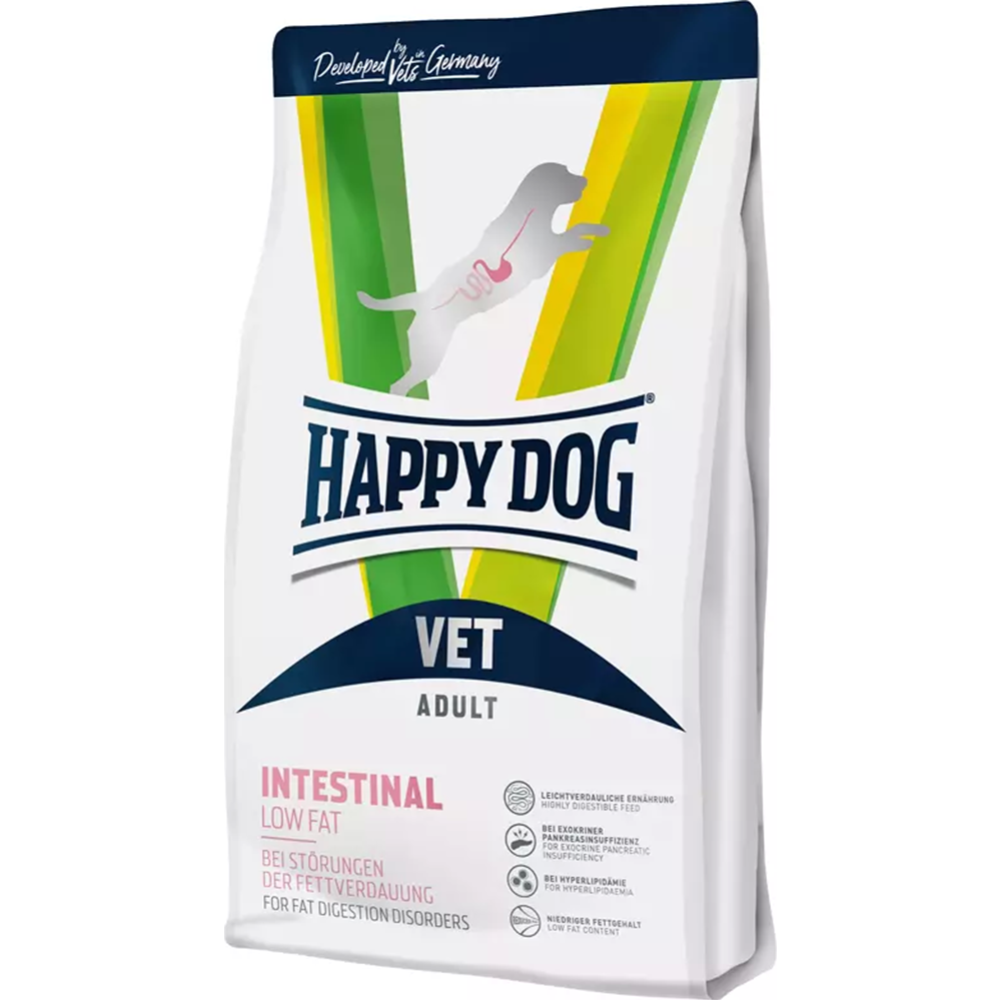 Корм для собак «Happy Dog» VET Intestinal Low Fat Adult, 61043, птица, 4 кг