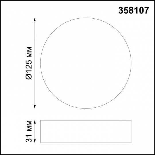 358107 OVER NT19 238 белый Накладной светильник белый IP20 LED 4000K 10W 85-265V ORNATE