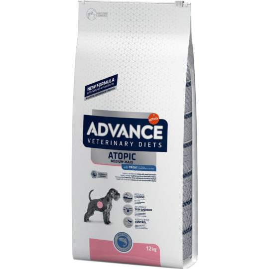 Корм для собак «Advance» VetDiet Atopic Care, рис/форель/кукуруза, 3 кг