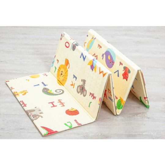 Детский игровой коврик «Evolution» Print F Plane/Alphabet animals, 150х180х1 см