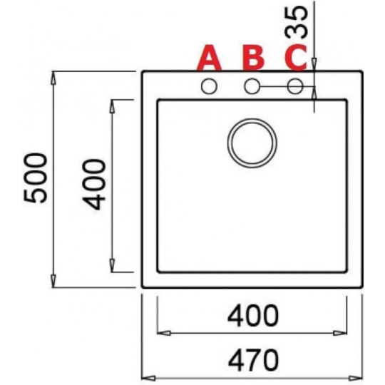 Мойка кухонная «Elleci» Quadra 102 G68, LGQ10268, bianco