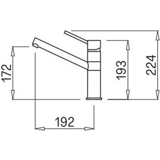 Смеситель «Elleci» Sava G59, MGKSAV59, antracite