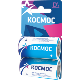 Элемент питания «Космос» R20, 2BL, 2 шт