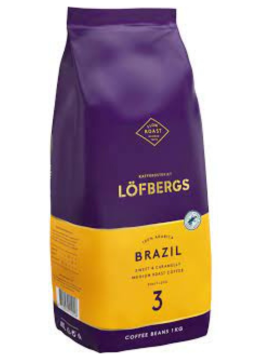 Кофе в зернах Lofbergs BRAZIL 1кг