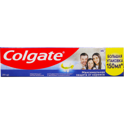 Зубная паста «Colgate» Мак­си­маль­ная защита от ка­ри­е­са, свежая мята, 150 мл