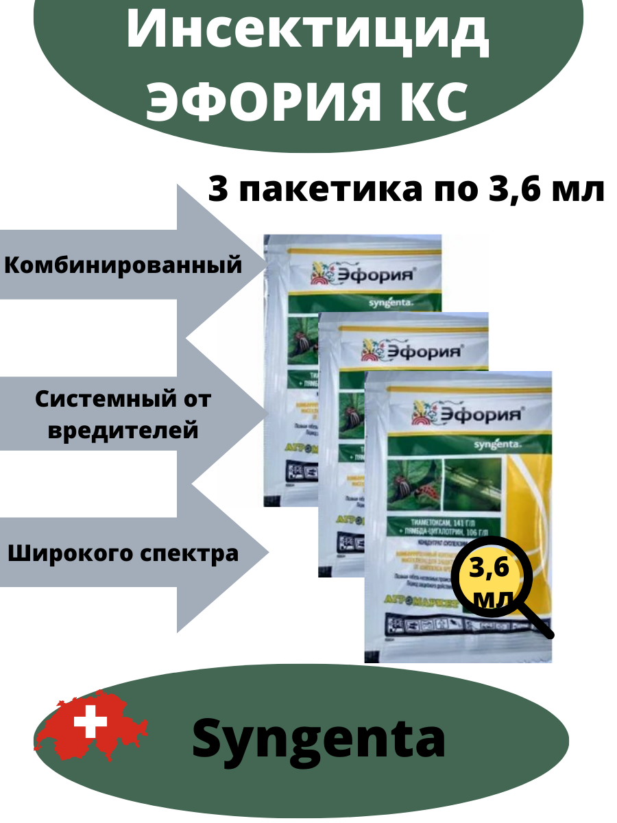 Инсектицид Эфория 3,5 г х 3 шт