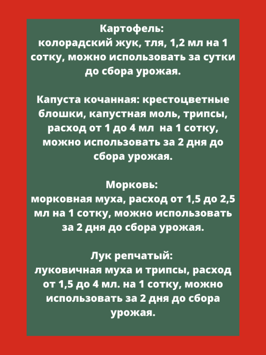 Эфория КС инсектицид, для борьбы с гусеницами, личинками, жуками  50 мл