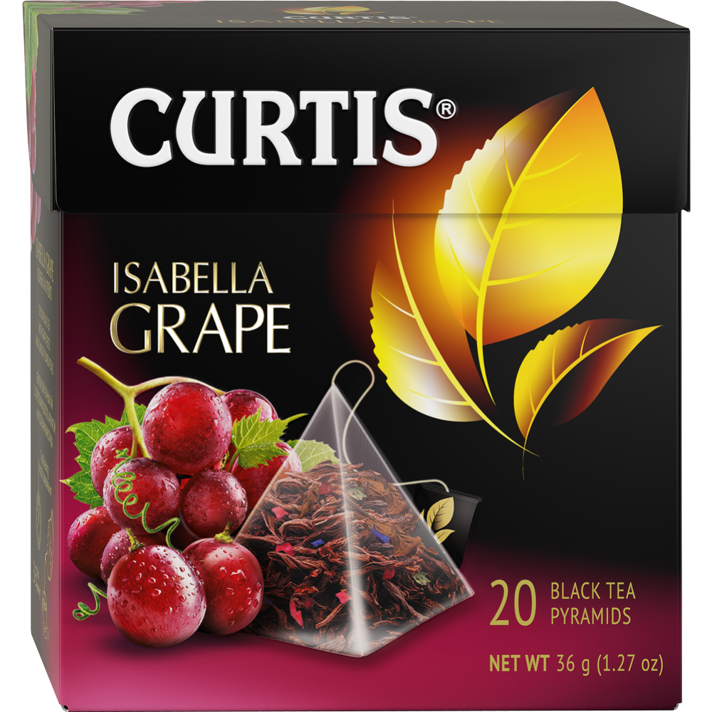 Чай черный «Сurtis» Isabella Grape, 20х1.8 г #0