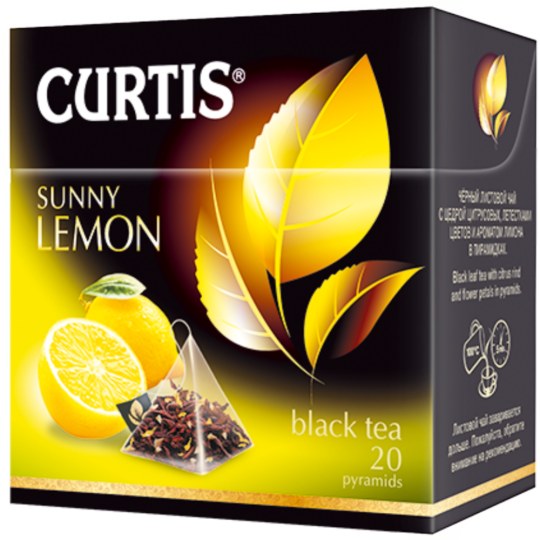 Чай черный «Сurtis» Sunny Lemon, 20х1.7 г