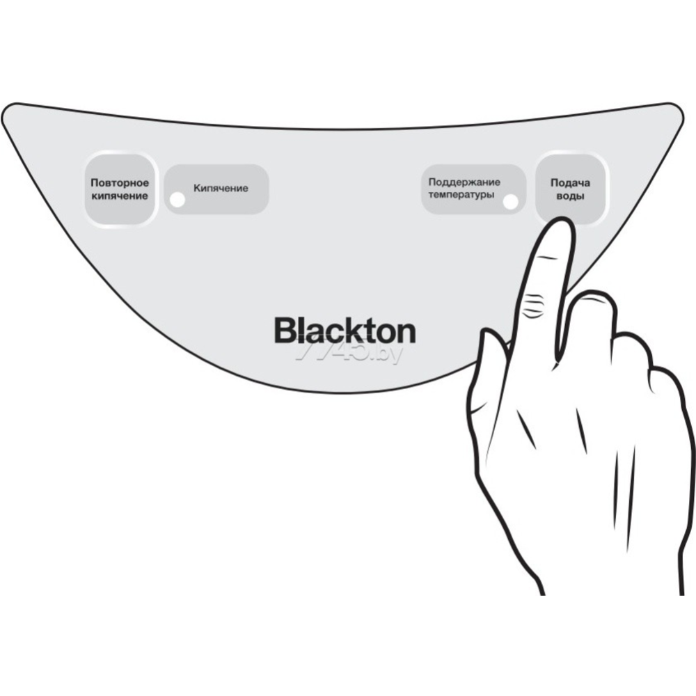 Термопот «Blackton» Bt, TP534, серебряный/черный